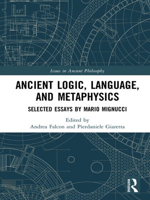 cover image of Ancient Logic, Language, and Metaphysics